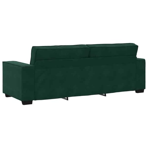 Maison Exclusive - Soffa 3-sits Grön mörk 220x78x84 cm Sammet
