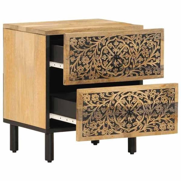 Maison Exclusive - Natborde 2 stk 40x33x46 cm Solid mango træ