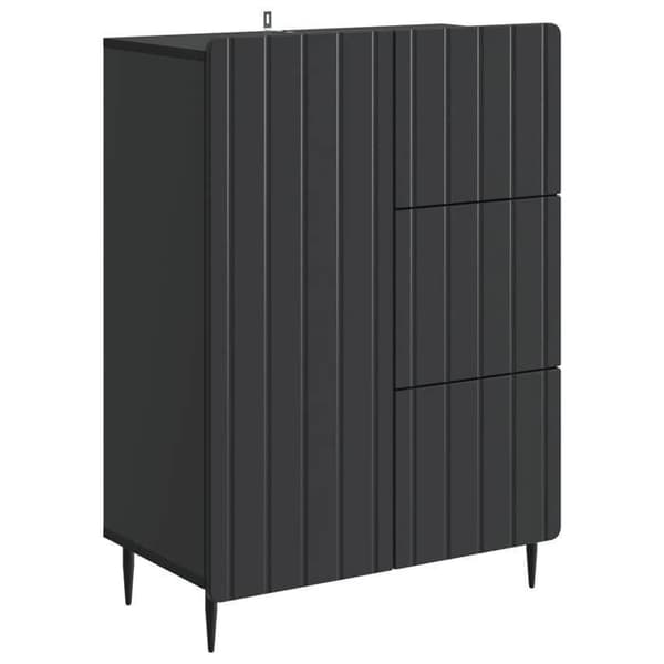 Maison Exclusive - Buffé Svart 66 x 34,5 x 91,5 cm Ingenjörsträ
