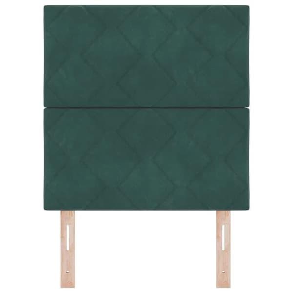 Maison Exclusive - Mörkgrön sänggavel 80 cm Sammet