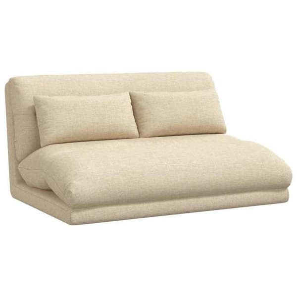 Maison Exclusive - Justerbar gulvstol Creme Stof
