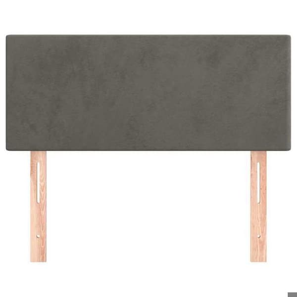 Maison Exclusive - Tummanharmaa pääty 80x5x78/88 cm Sametti