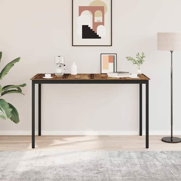 Maison Exclusive - Stående barbord i ingeniørtræ, rektangulær