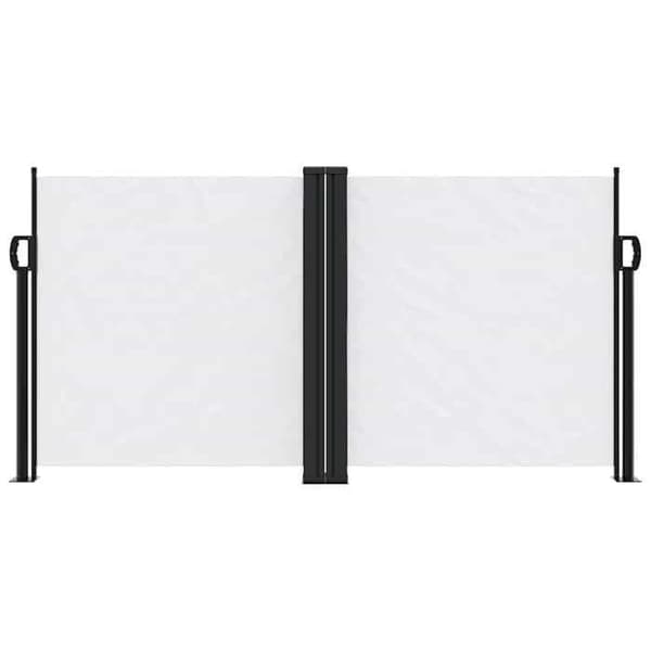 Maison Exclusive - Vit utdragbar sidokappa 120x1200 cm