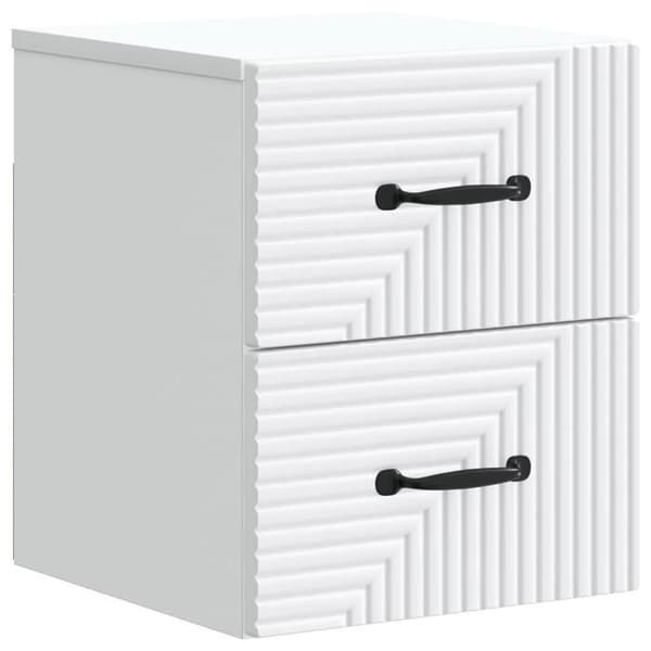 Maison Exclusive - Väggmonterad nattduksbord 2 st Vit 34,5 x 33 x 40 cm