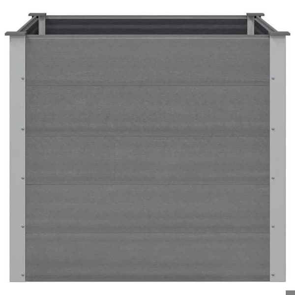 Maison Exclusive - Nostettu puutarhavuode WPC 100x100x91 cm Harmaa