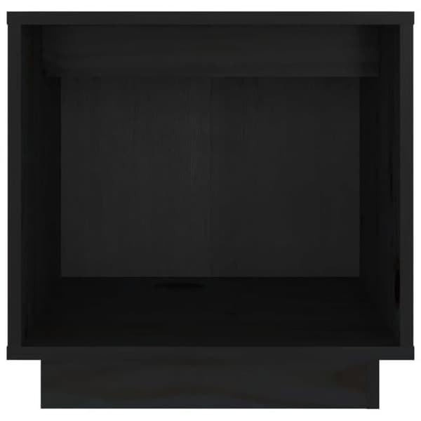 Maison Exclusive - Natborde 2 stk Sort 40x30x40 cm Solid fyrretræ Svart