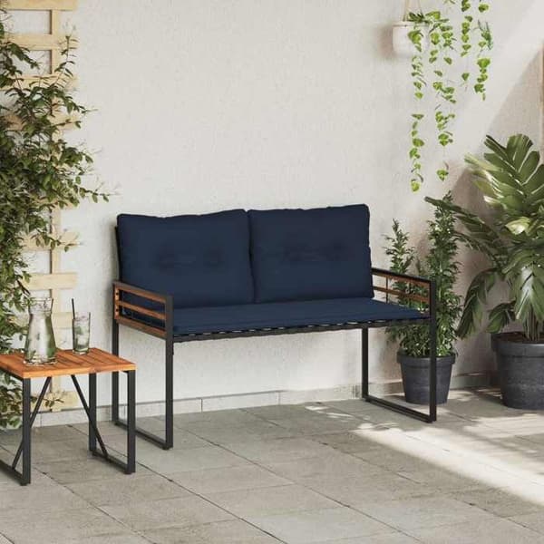 Maison Exclusive - Bäddsoffa i trä 114 x 55 x 77 cm Marinblå marinblå