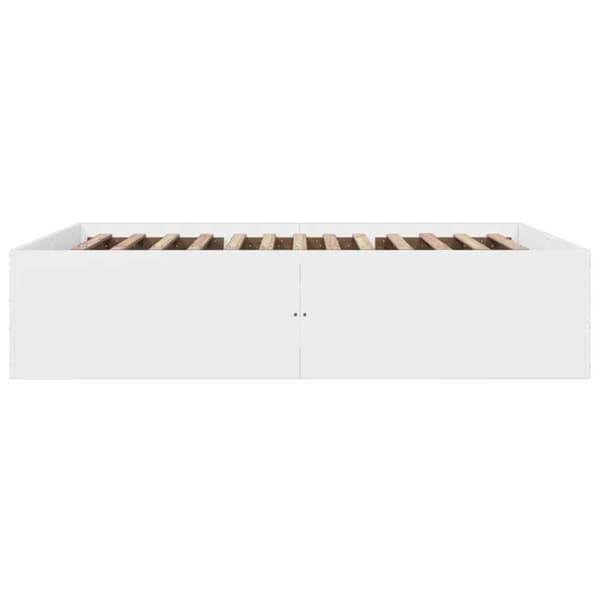 Maison Exclusive - Sängram utan madrass vit 160x200 cm