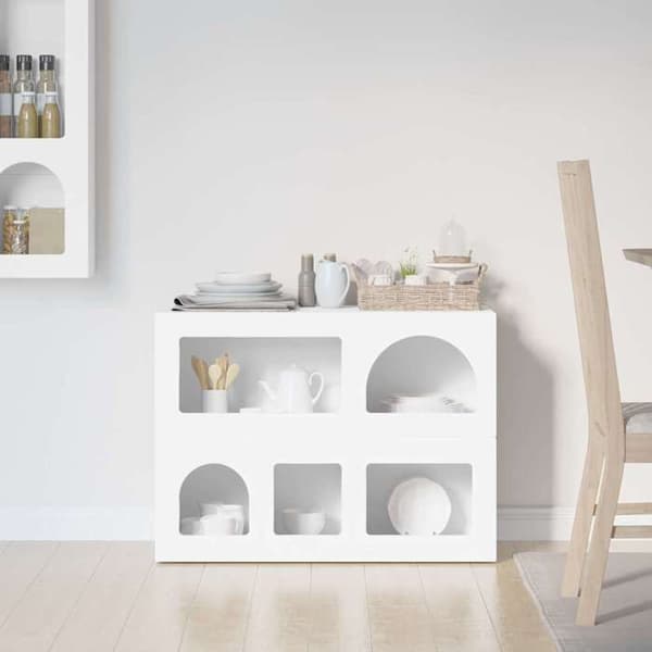 Maison Exclusive - Buffé ELST Vit 80,5 x 35 x 59 cm Ingenjörsträ