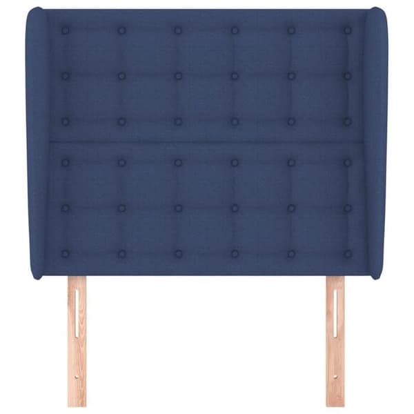 Maison Exclusive - Päätylevy korvilla Sininen 93x23x118/128 cm Kangas Blå