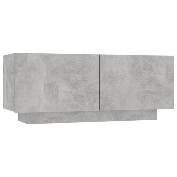 Maison Exclusive - Betoni harmaa yölyhty 100x35x40 cm insinööripuusta