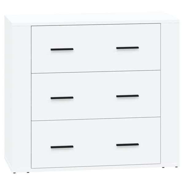 Maison Exclusive - Buffeter 2 stk hvidt ingeniørtræ