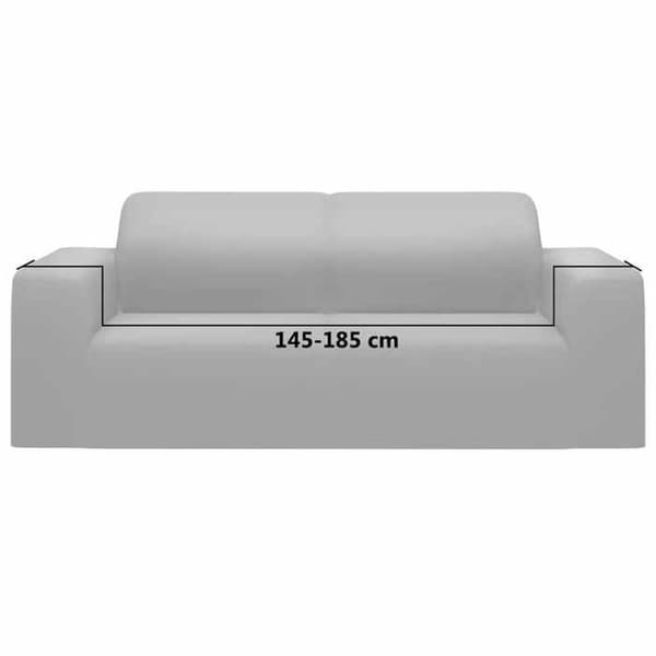 Maison Exclusive - 2-paikkainen sohvan joustava päällinen Harmaa polyesteri Jersey Grå