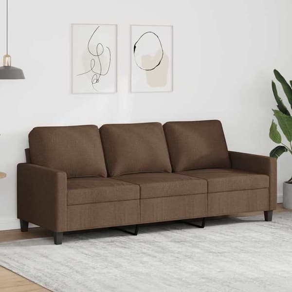 Maison Exclusive - 3-personers Sofa Brun 180 cm Stof