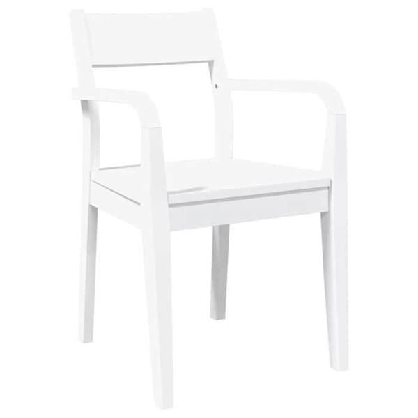 Matsalsstolar - EXKLUSIVT HEM - Set om 2 - Vit - Massivt gummiträ - Ergonomisk Vit