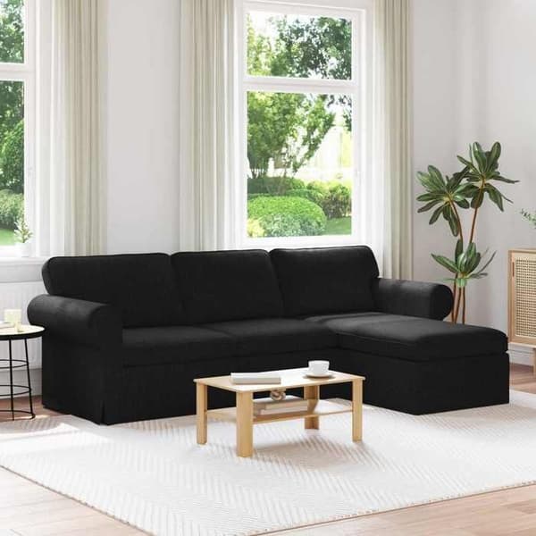 Maison Exclusive - Sort Sofa 245 x 138 x 80 cm stof