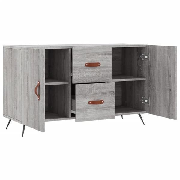 Maison Exclusive - Buffé Sonoma grå 100x36x60 cm ingenjörsträ Sonoma grå