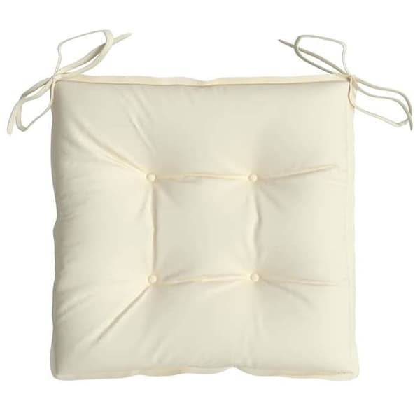 Maison Exclusive - Stolsdynor set om 2 vit kräm 50x50x7 cm oxfordtyg
