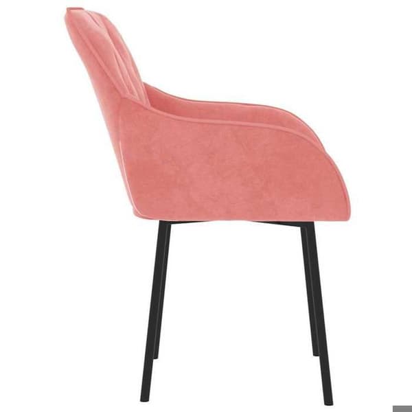 Maison Exclusive - Matstolar set om 2 Rosa Sammet