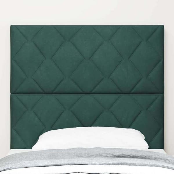 Maison Exclusive - LED-huvudgavel Mörkgrön 100 cm Sammet