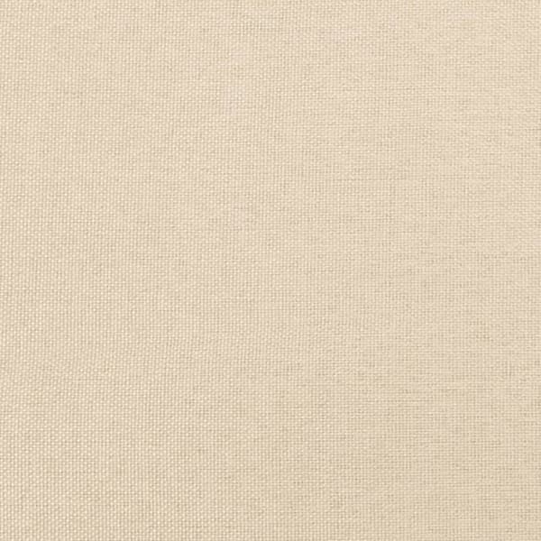 Maison Exclusive - Päätylevy korvilla Kermainen 183x16x118/128 cm Kangas Grädde
