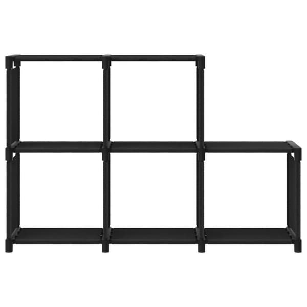 Maison Exclusive - Displayhylde 5 kuber Sort 103x30x72,5 cm Stof