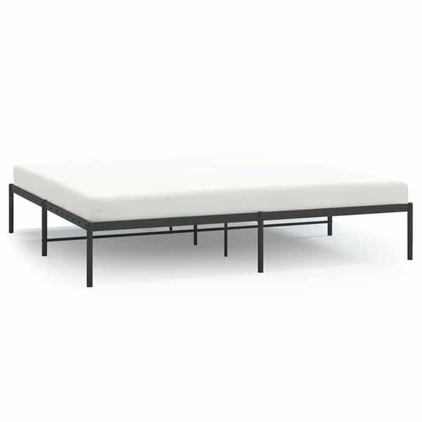 Maison Exclusive - Sengebund i sort metal 183x213 cm