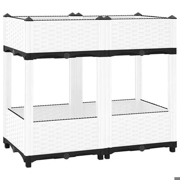 Maison Exclusive - Hög säng 80x40x71 cm Polypropylen Vit