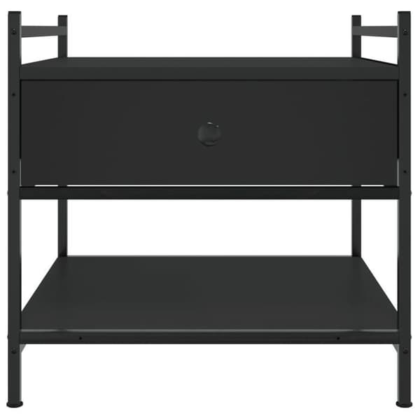 Maison Exclusive - Sort sofabord 50x50x50 cm i ingeniørtræ
