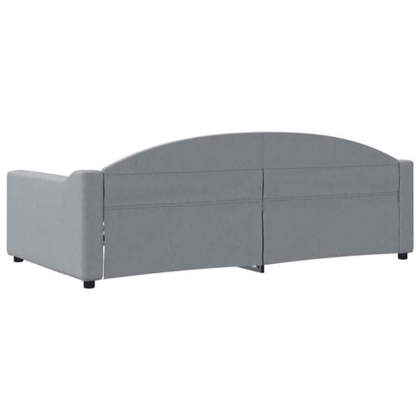 Maison Exclusive - Ljusgrå dagbädd 100x190 cm tyg