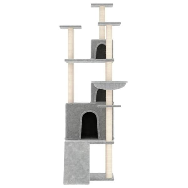 Maison Exclusive - Kattekradsetræ med sisal kløer Lys grå 175 cm Ljusgrått