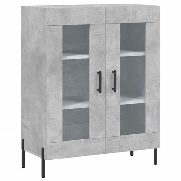 Maison Exclusive - Buffé grå betong 69,5x34x90 cm ingenjörsträ