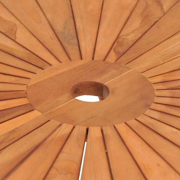 Maison Exclusive - Fällbord för trädgård Ø 85x75 cm i massivt teakträ