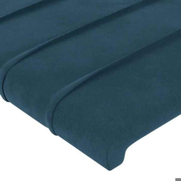 Maison Exclusive - Mörkblå sänggavel 80x5x78/88 cm Sammet