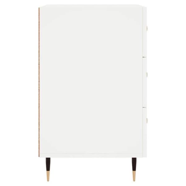 Maison Exclusive - Sängbord vit 40x40x66 cm ingenjörsträ Vit