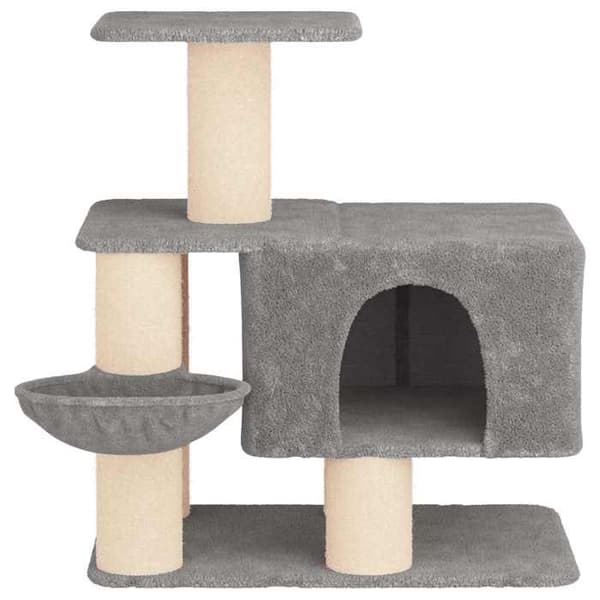 Maison Exclusive - Katte træ med sisal kløepæle Lys grå 96 cm