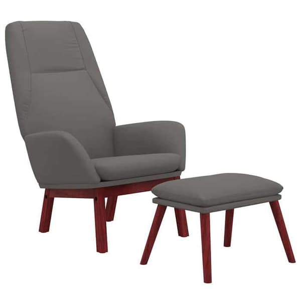 Maison Exclusive - Relax stol med fodstøtte Lys grå Stof