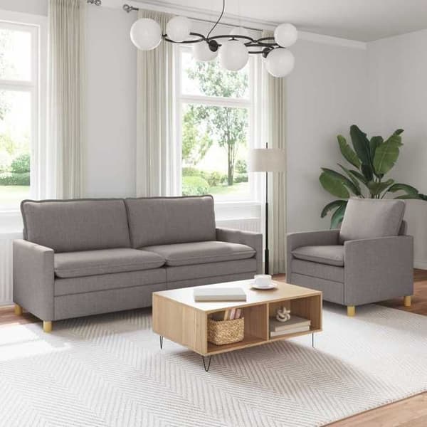 Maison Exclusive - 2 kpl sohvasetti taupe kangasta
