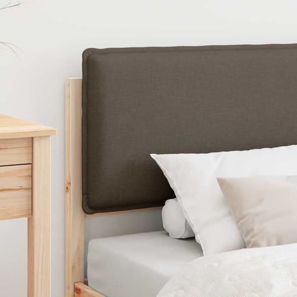 Maison Exclusive - Vuodekehys pehmustetulla päädyllä, taupe 75 x 190 cm Mol
