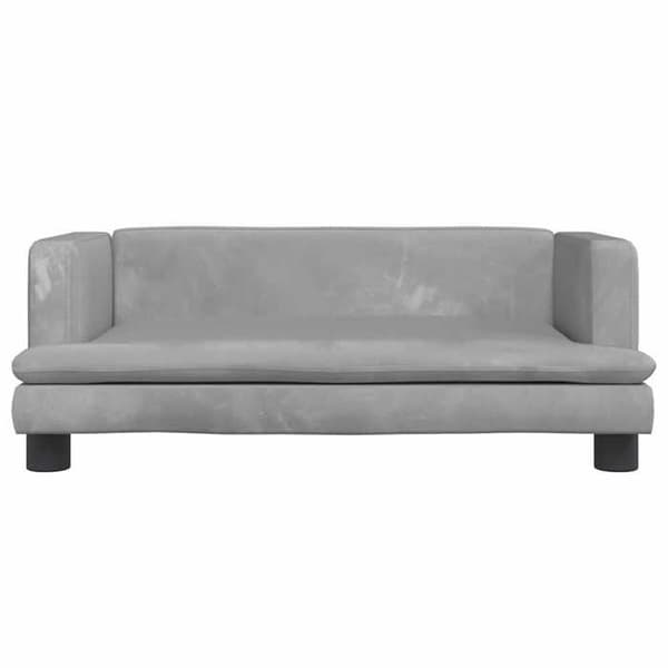 Maison Exclusive - Vaaleanharmaa koiranpeti 80x45x30 cm samettia ljusgrått