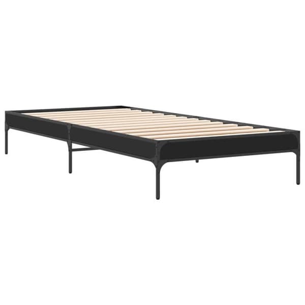 Maison Exclusive - Sengestel uden madras sort 100x200 cm Svart
