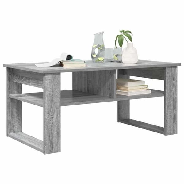 Bord - EKSKLUSIV HUS - 96 x 54 x 44 cm - Sonoma Grå - Ingeniørtræ - Rektangulær Gris Sonoma