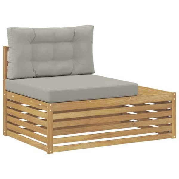 Maison Exclusive - 2-delat utomhus soffset i polyester vit