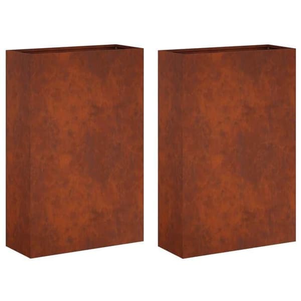 Maison Exclusive - Havekrukke 2 stk Rusten 50 x 20 x 75 cm Patineret stål