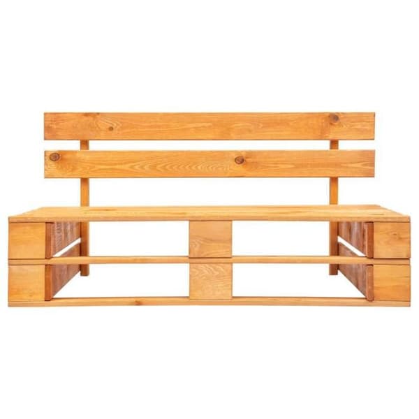 Maison Exclusive - Central soffa trädgårdspalett brun honung trä impregnerad