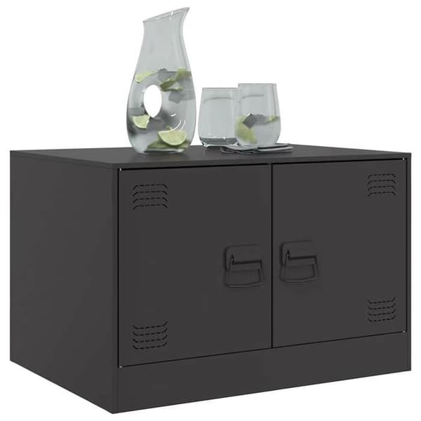Maison Exclusive - Sort sofabord 67x50x44 cm stål