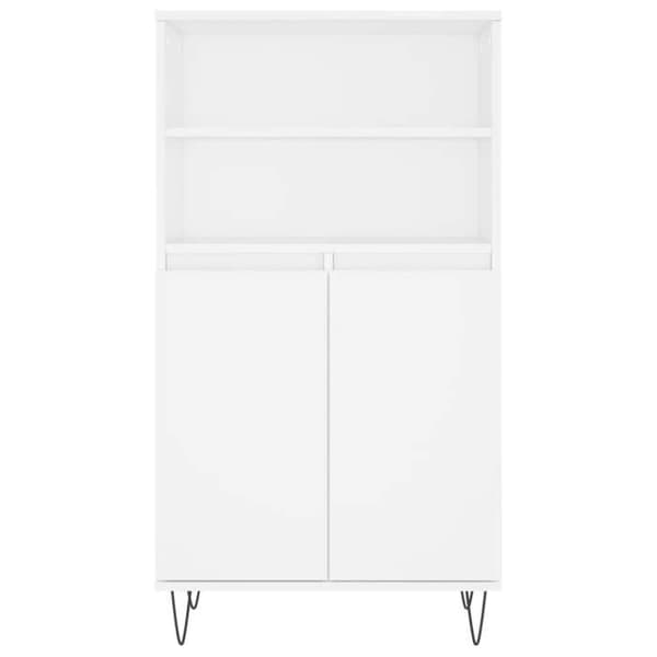 Maison Exclusive - Buffé hög Vit 60x36x110 cm Ingenjörsträ