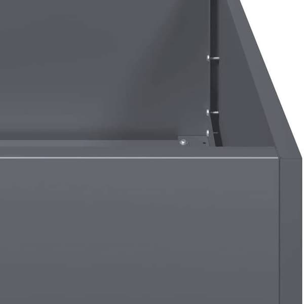 Maison Exclusive - Anthracite kruka 100x100x40 cm stål