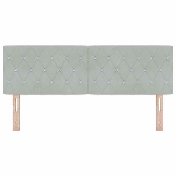 Maison Exclusive - Ljust grått sänggavel 160 cm Sammet